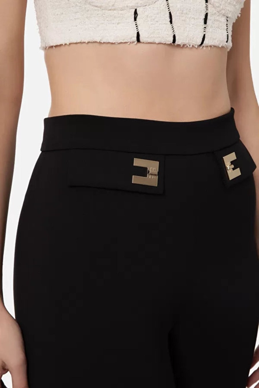 Abbigliamento ELISABETTA FRANCHI | Pantalone Affusolato Ef Nero