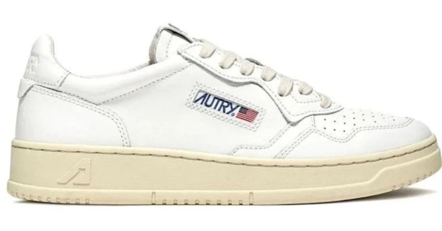 Scarpe AUTRY | Autry Sneakers Pelle Bianca Aulwll15 Wht/Wht