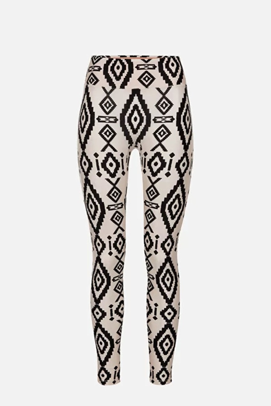 Abbigliamento ELISABETTA FRANCHI | Leggings Stampa Ef Burro/Nero