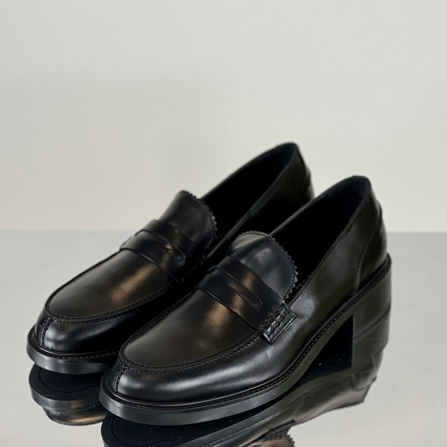 Scarpe MARIA CRISTINA | Mocassino Oxford In Pelle Nero