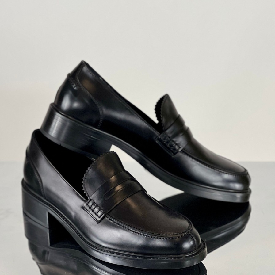 Scarpe MARIA CRISTINA | Mocassino Oxford In Pelle Nero