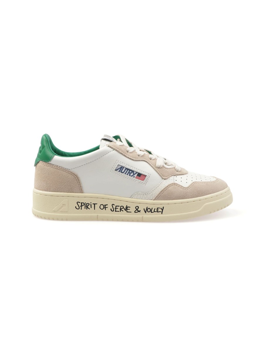 Scarpe AUTRY | Autry Volley Suede Amazon Vy03 Volley Wht/Amz/Snd