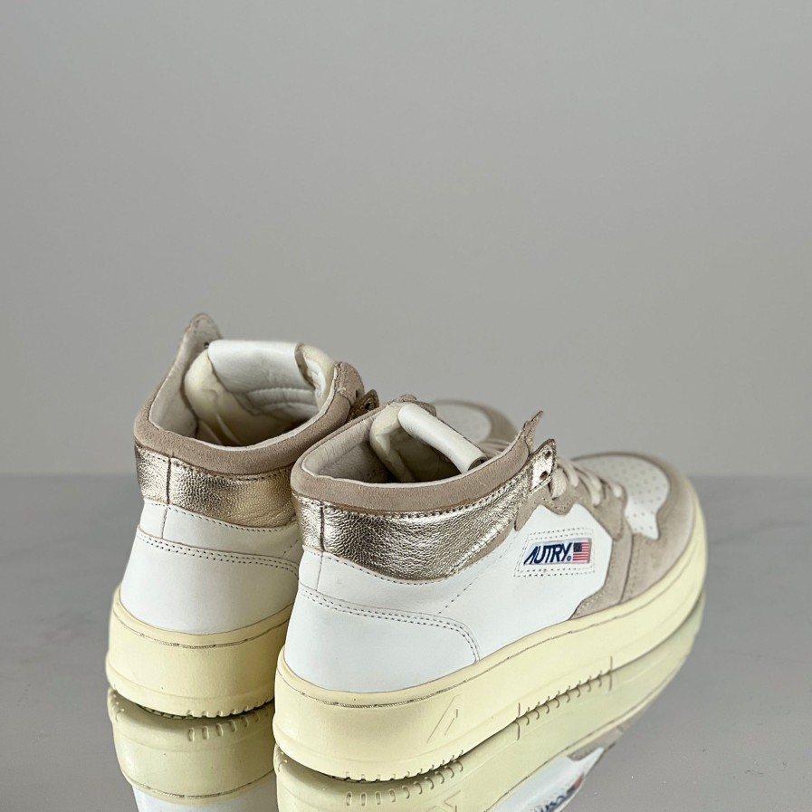 Scarpe AUTRY | Autry - Sneakers Mid Suede/Platinum