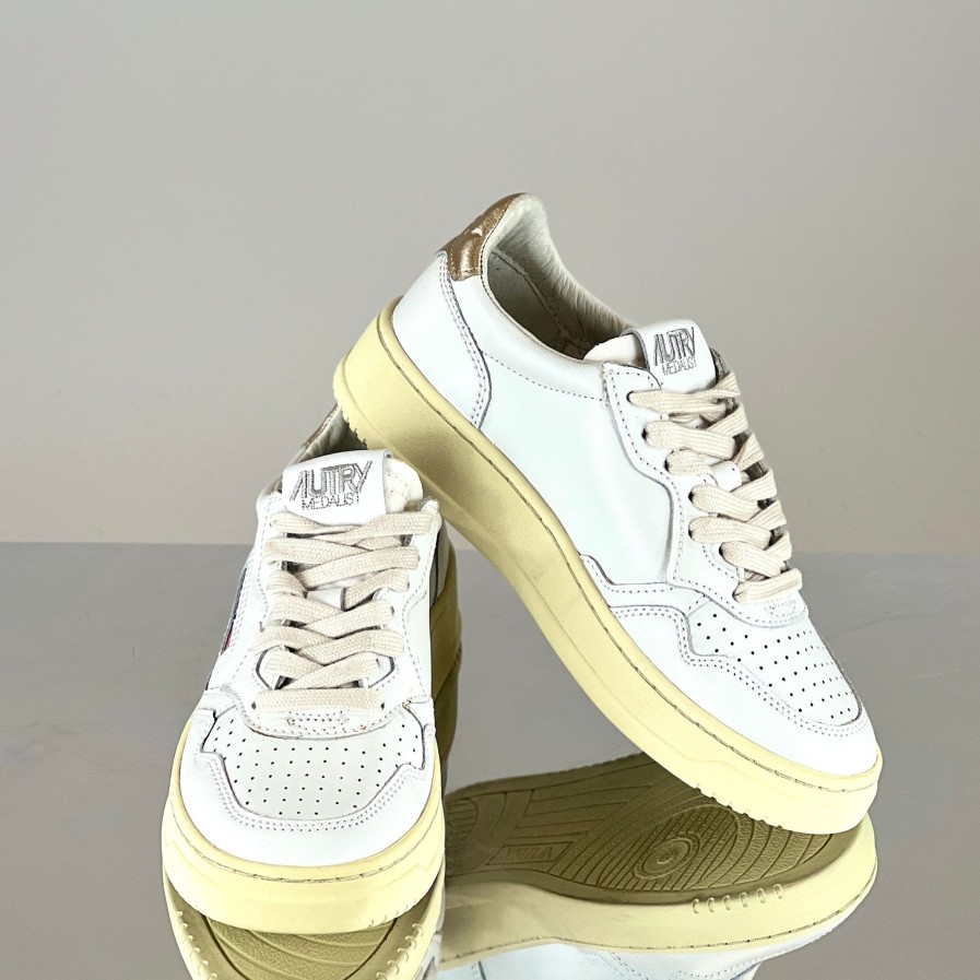 Scarpe AUTRY | Autry Aulw Ll06 Bianco Oro Gold