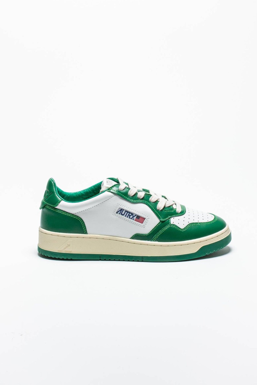 Scarpe AUTRY | Sneakers Autry Bicolore Bianco Verde Scuro Wht/Green