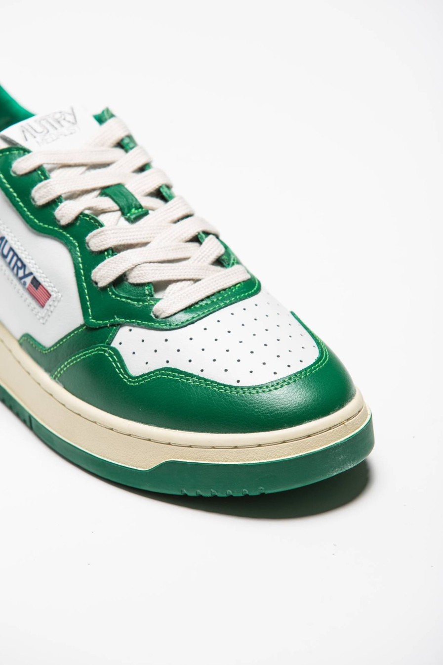 Scarpe AUTRY | Sneakers Autry Bicolore Bianco Verde Scuro Wht/Green