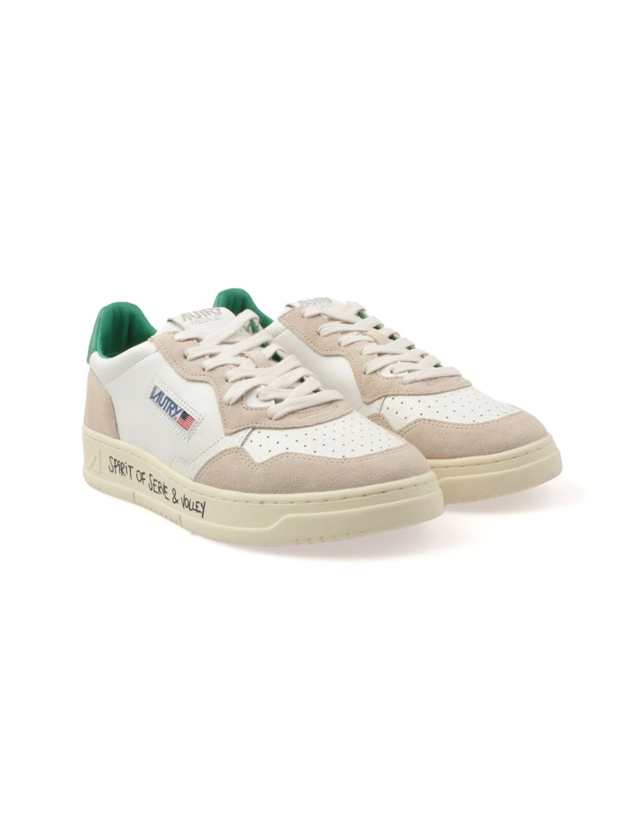 Scarpe AUTRY | Autry Volley Suede Verde Vy03 Misure Uomo Amz/Snd/Wht