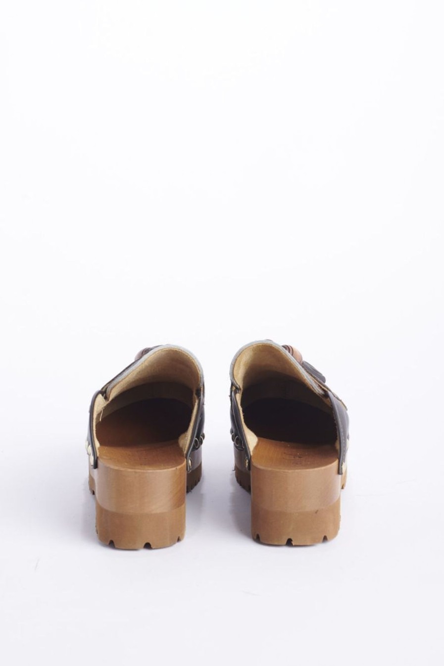 Scarpe JEJIA | Jejia Clogs Zoccolo Pony Brown Pony