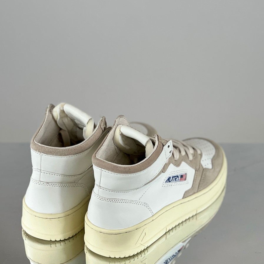 Scarpe AUTRY | Autry - Sneakers Mid Wht/Beige