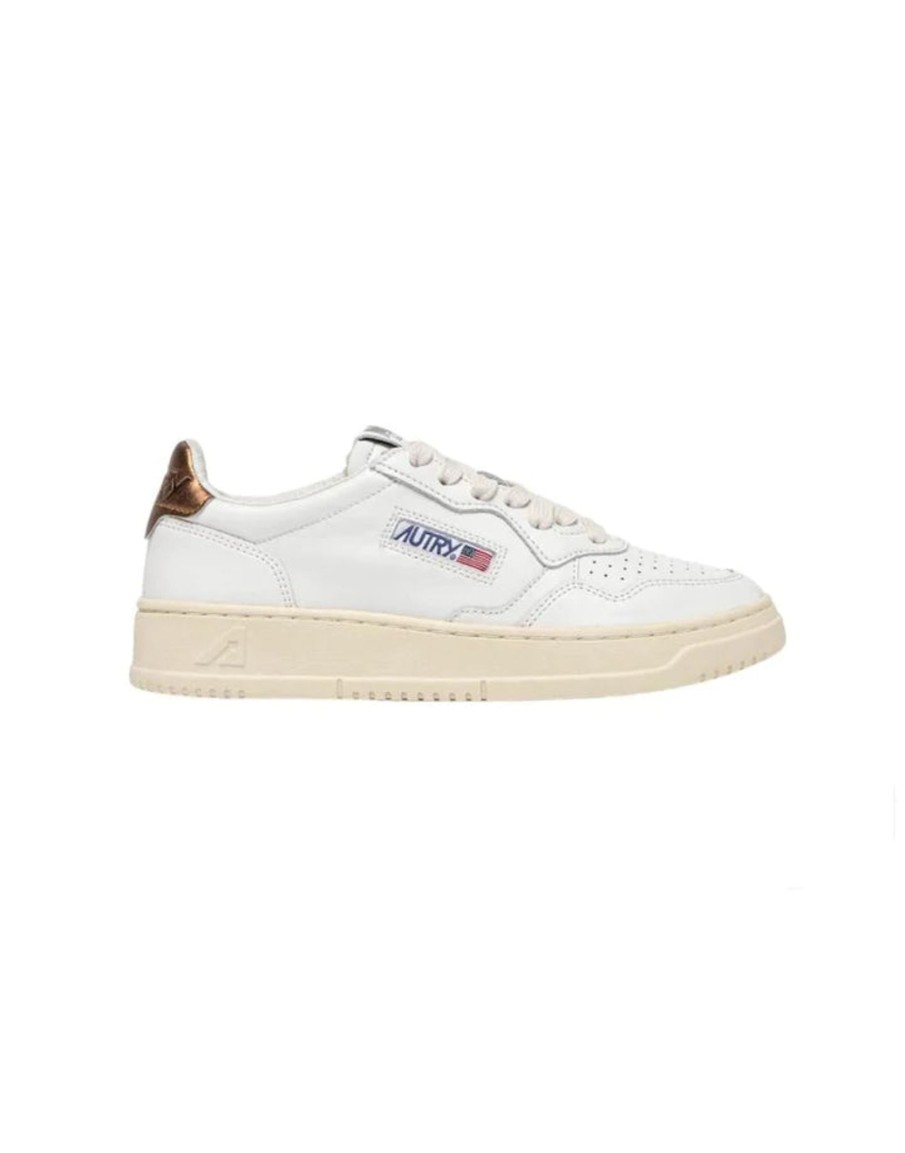 Scarpe AUTRY | Autry Sneakers Bianco Bronzo Ll61 Wht/Bronze