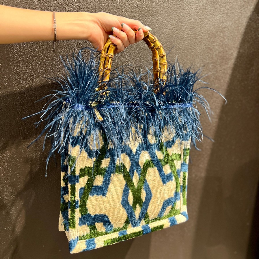 Borse LA MILANESA | La Milanesa - Tote Bag Asena Blu