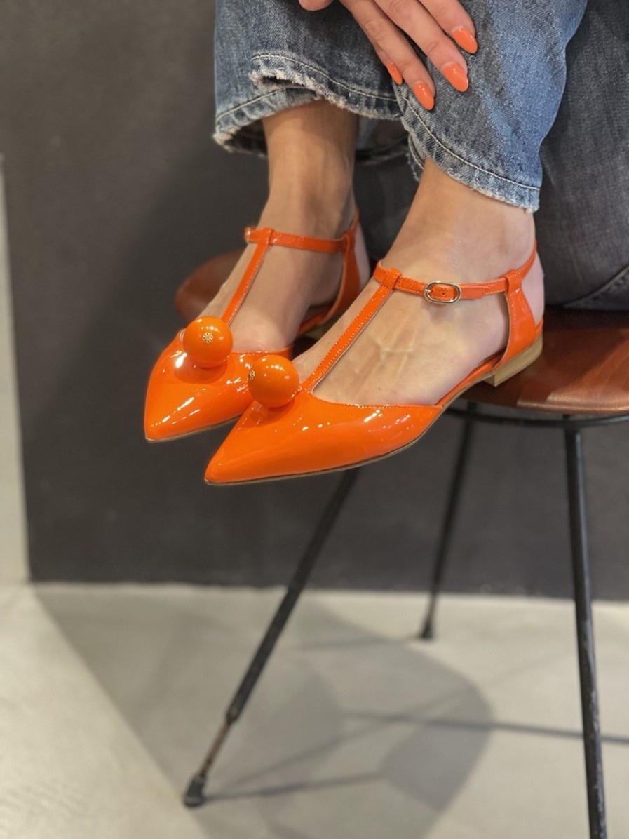 Scarpe PROSPERINE | Ballerina Vernice Arancio