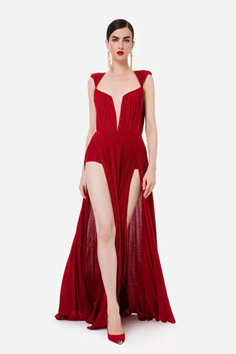 Abbigliamento ELISABETTA FRANCHI | Elisabetta Franchi Abito Red Velvet