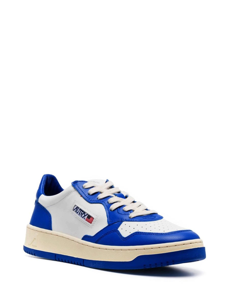 Scarpe AUTRY | Autry Sneakers Bicolore Bianco Bluette - Aulmwb15 Pblue/Wht