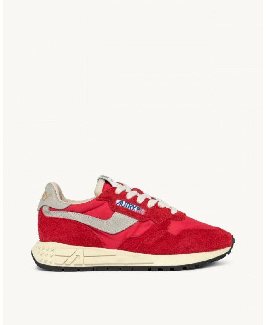 Scarpe AUTRY | Sneakers Autry Reelwind Bianco Rosso Uomo Wht/Red