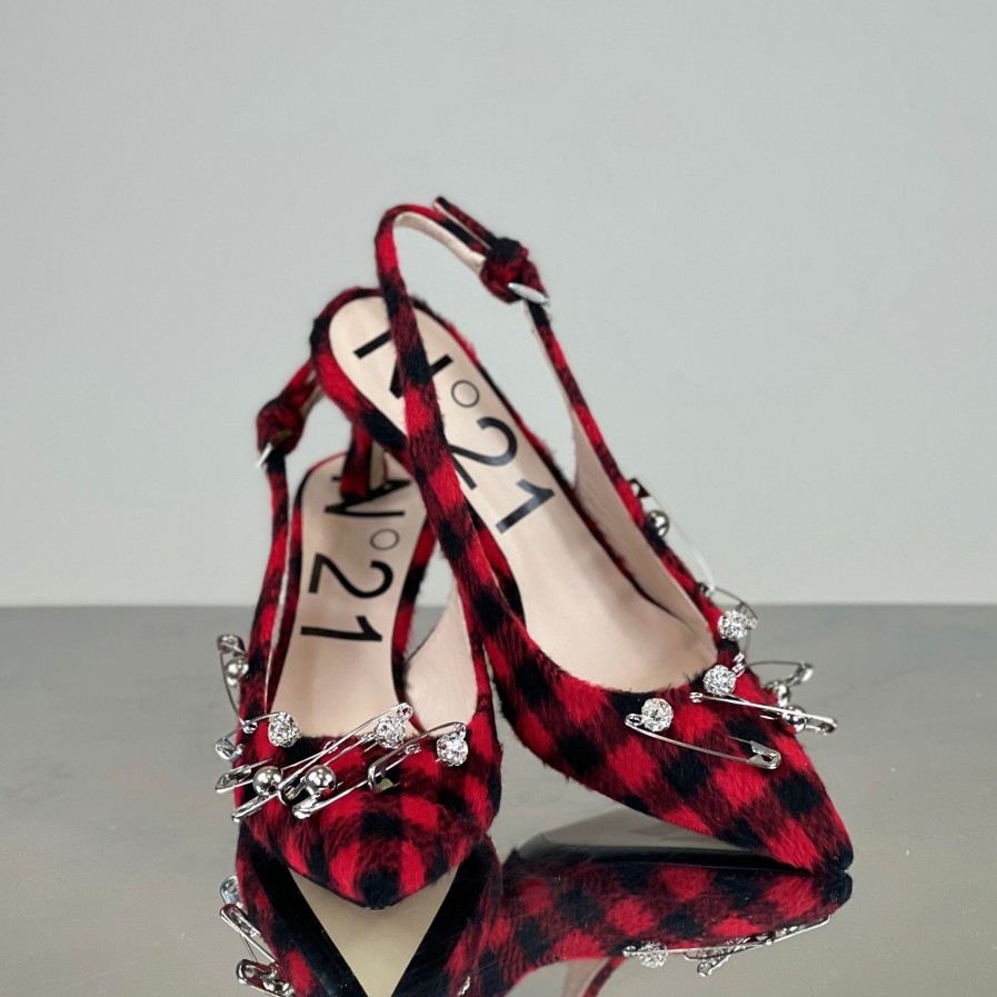 Scarpe N21 | N°21 - Slingbacks Red/Black