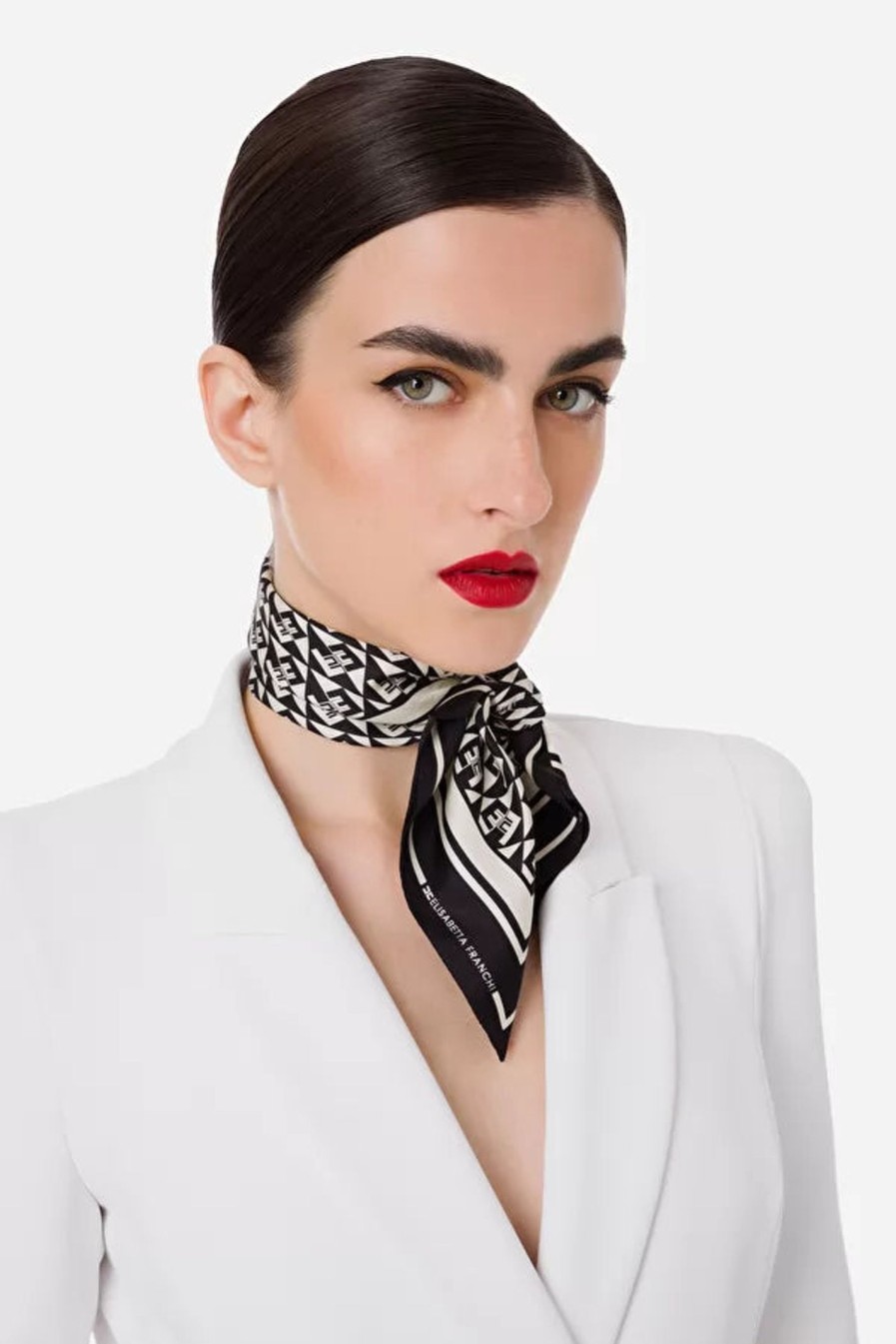 Accessori ELISABETTA FRANCHI | Elisabetta Franchi - Foulard In Seta Nero